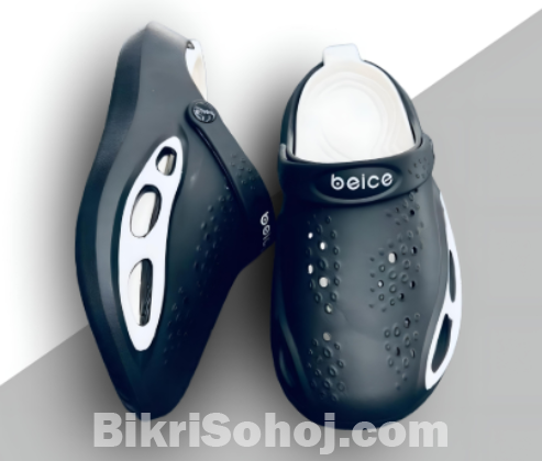Beice Black and White Clogs